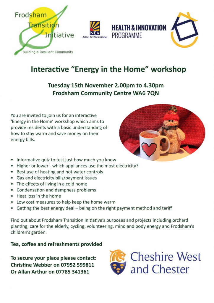 Flyer for workshop on 15 November 2016