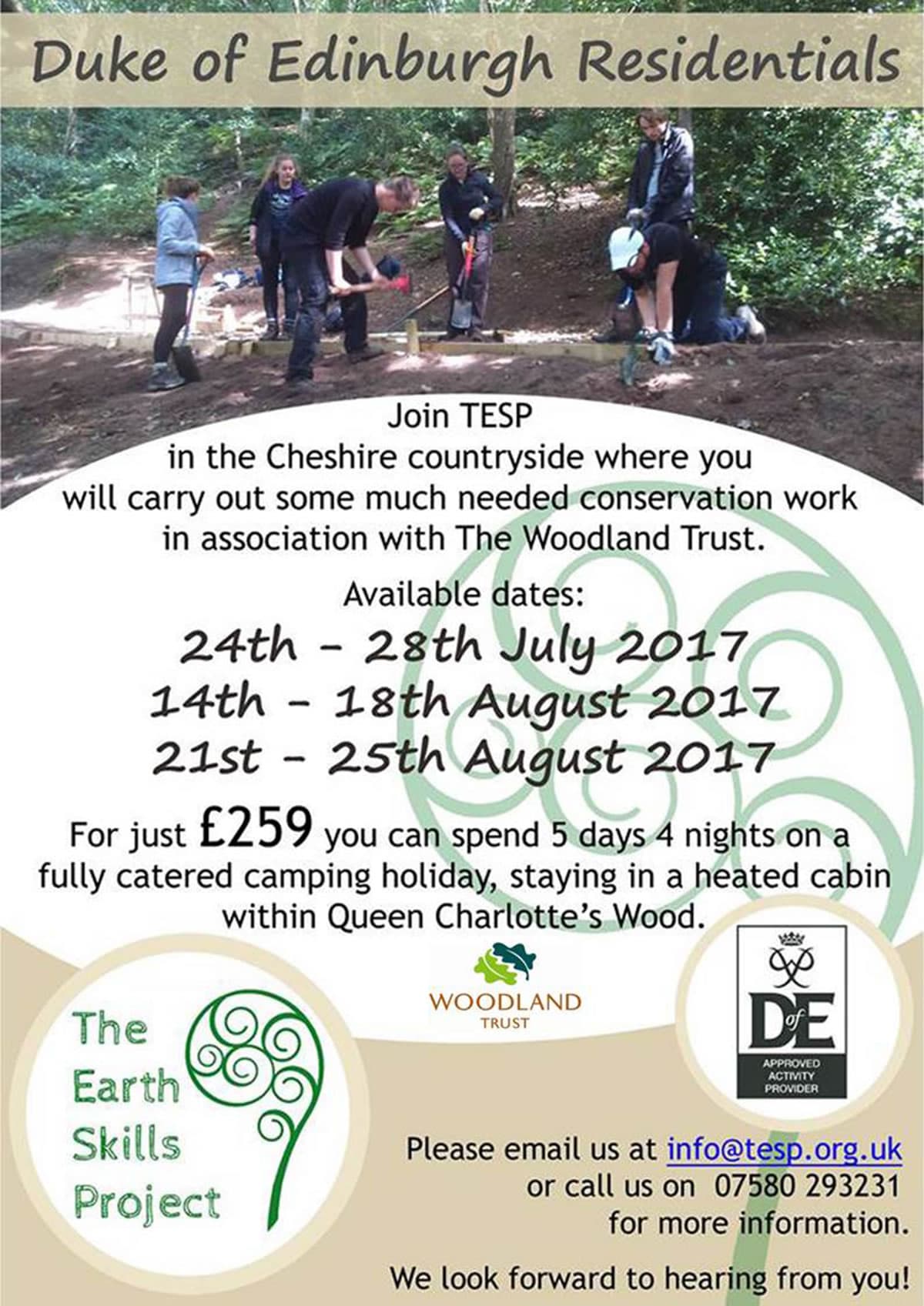 duke of edinburgh residentials