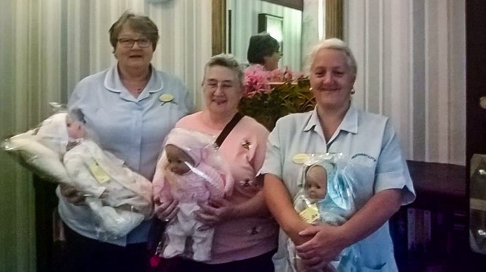 Picture of Judith and dolls and care home
