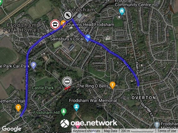 Diversion Route - Howey Lane Closure