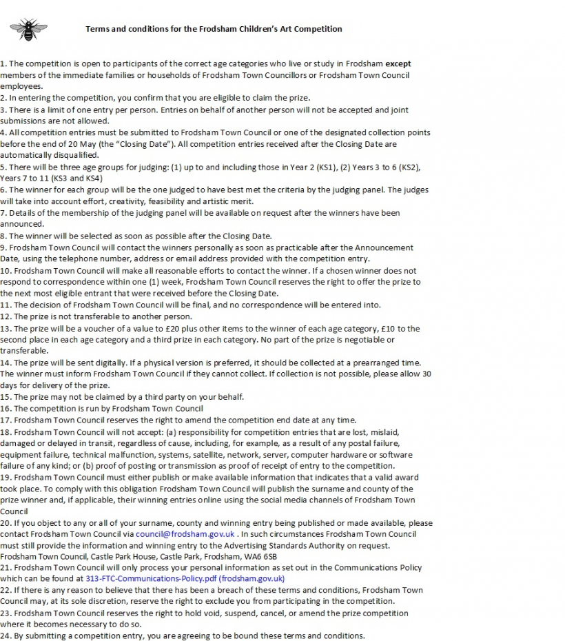 Competition Terms & Conditions
