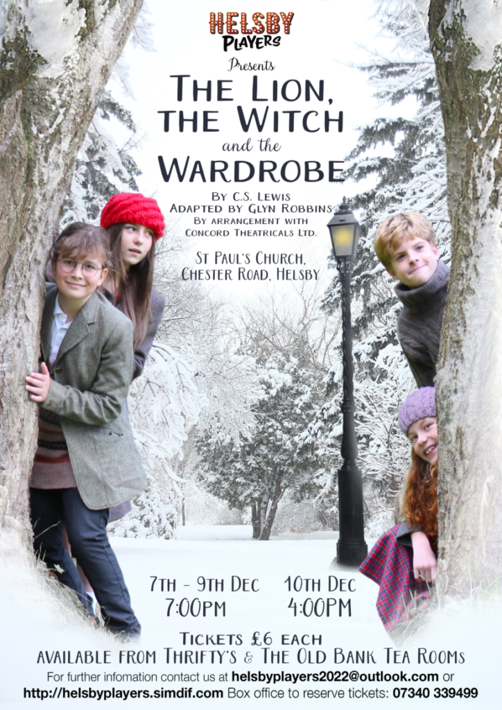 Helsby Players Lion Witch & Wardrobe Flyer